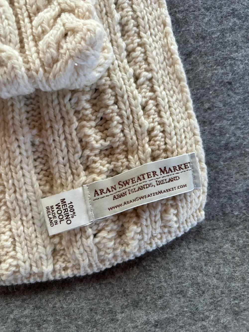 Aran Irish Merino Scarf